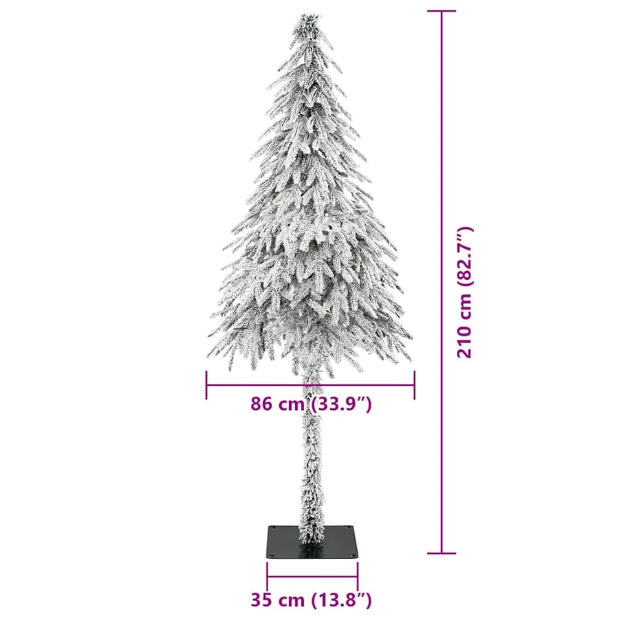 Sapin de Noël avec 300 LED Blanc 210 cm PE et Acier - 14