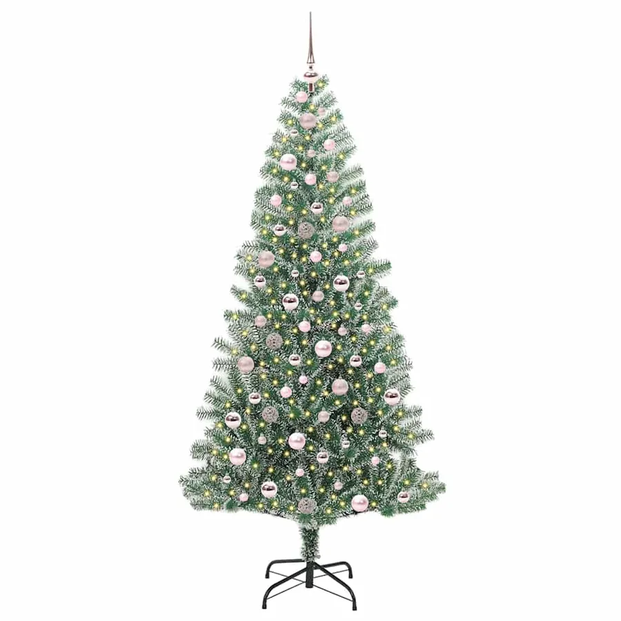 Arbre de Noël artificiel floconné de neige avec lumière LED - 3