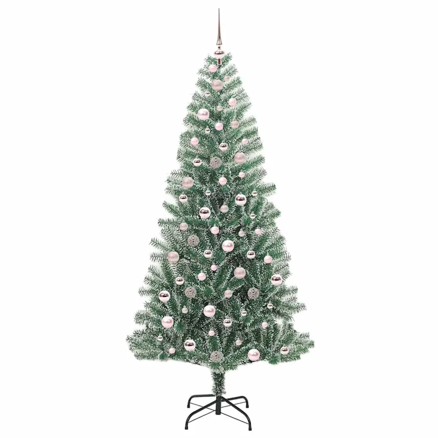 Arbre de Noël artificiel floconné de neige avec lumière LED - 4