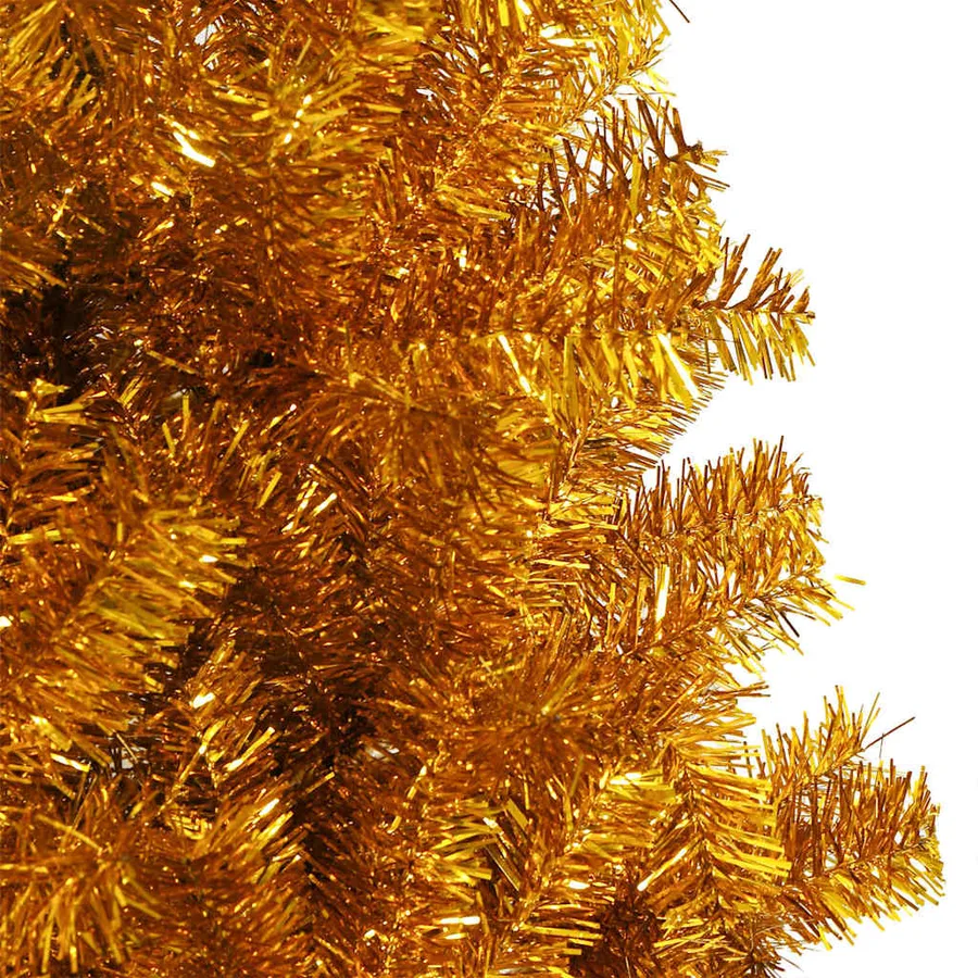 Sapin de Noël avec 300 LED avec support Doré 180 cm PET - 10