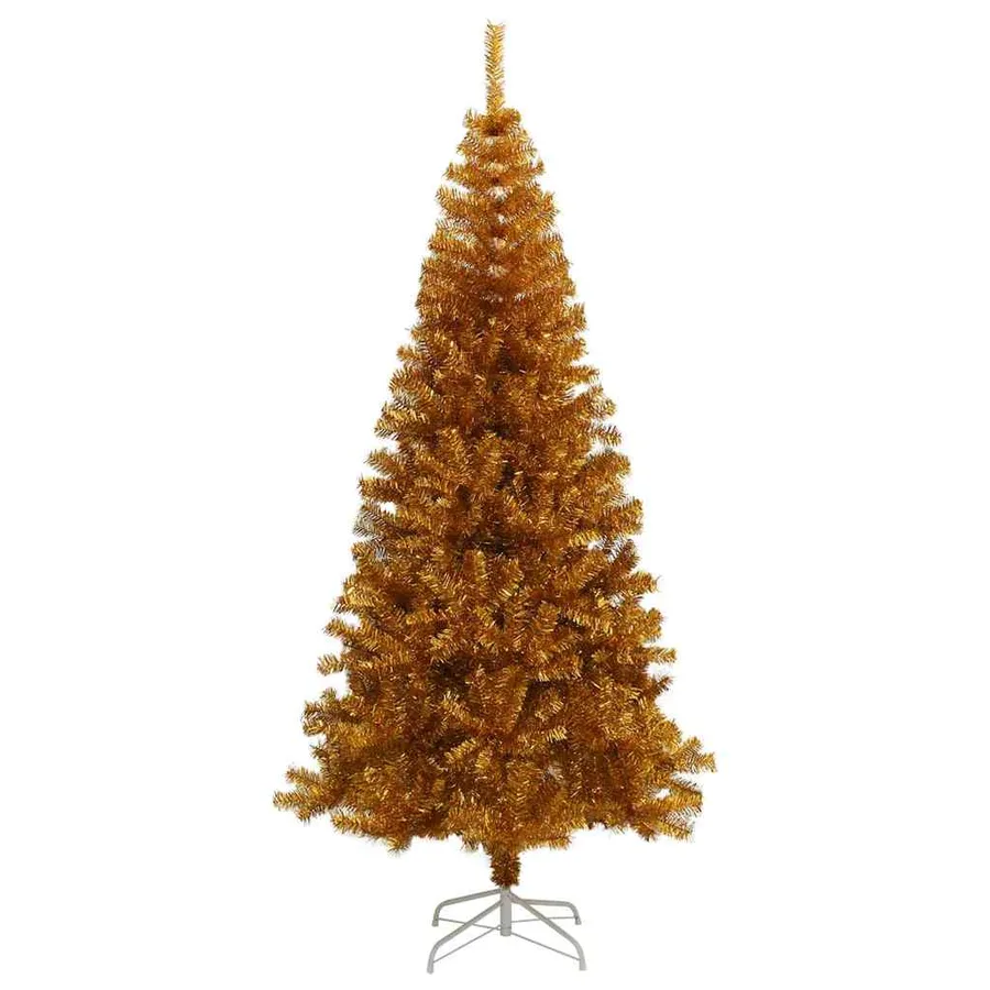 Sapin de Noël avec 300 LED avec support Doré 180 cm PET - 5