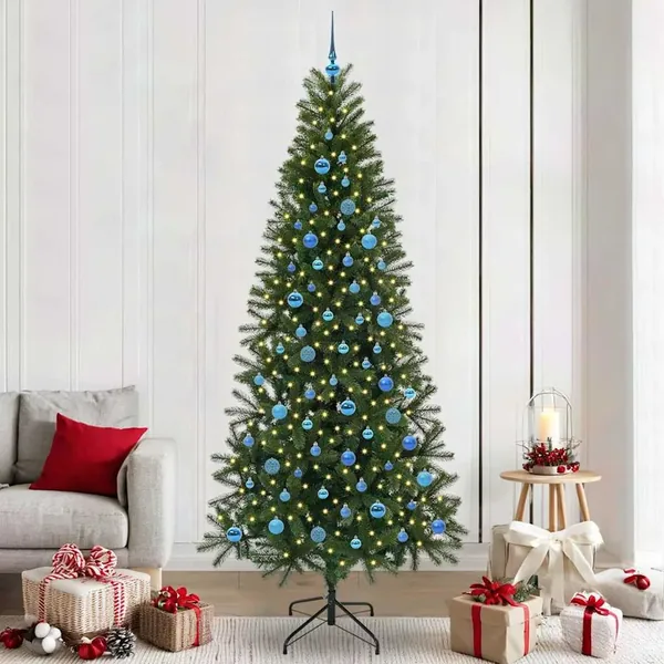 Sapin de Noël artificiel avec 300 LED Vert 240 cm PE et PVC