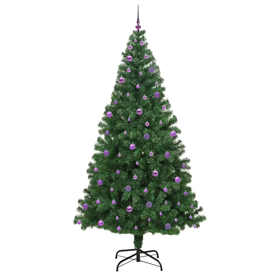 Sapin de Noël artificiel Vert 240 cm PVC, Acier et Plastique - 4
