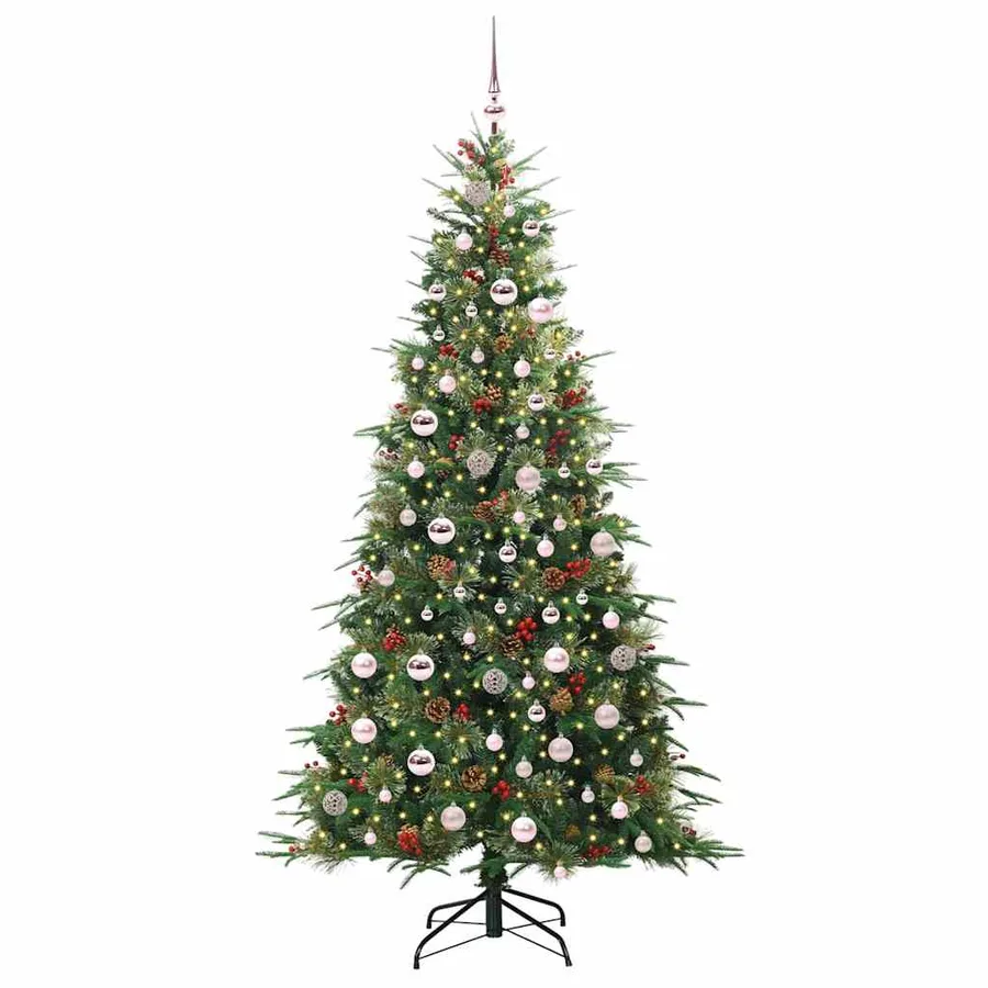 Sapin de Noël Artificiel à Branches Articulées Vert 210 cm - 3