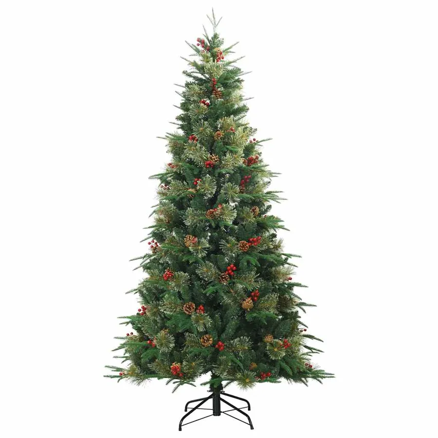 Sapin de Noël Artificiel à Branches Articulées Vert 210 cm - 5