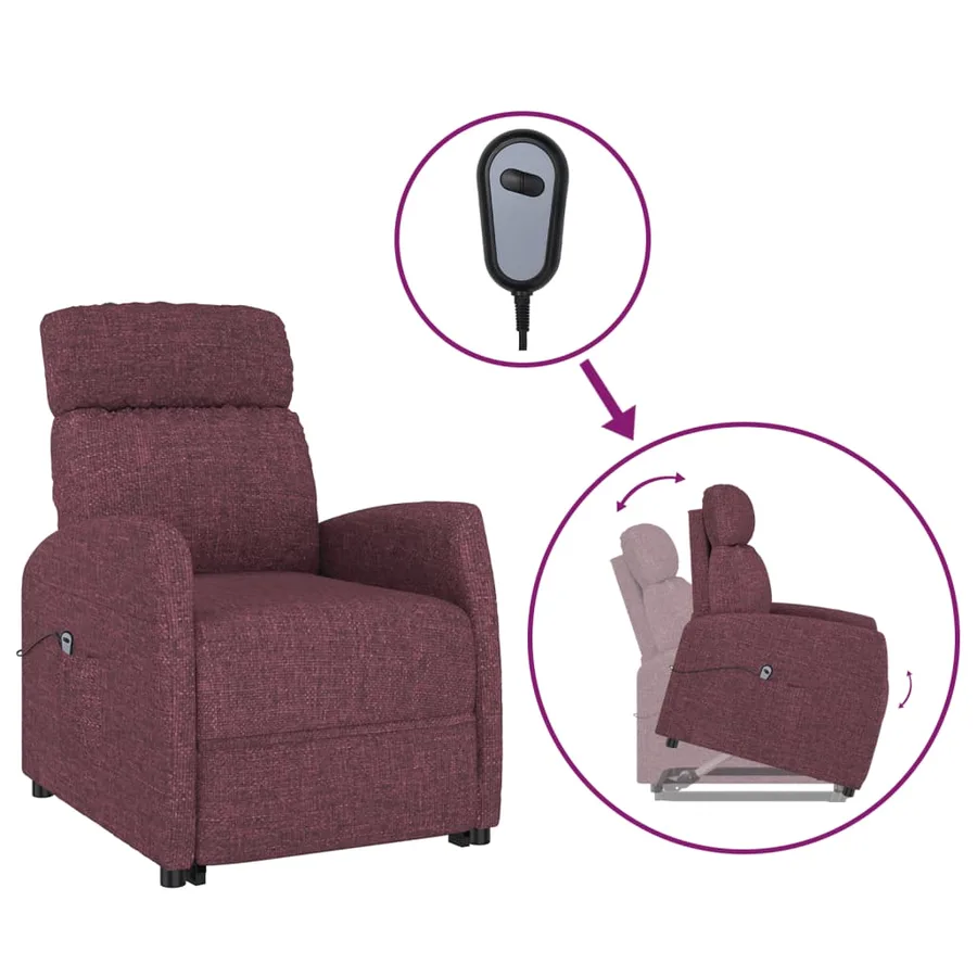 Fauteuil Violet Tissu - 2