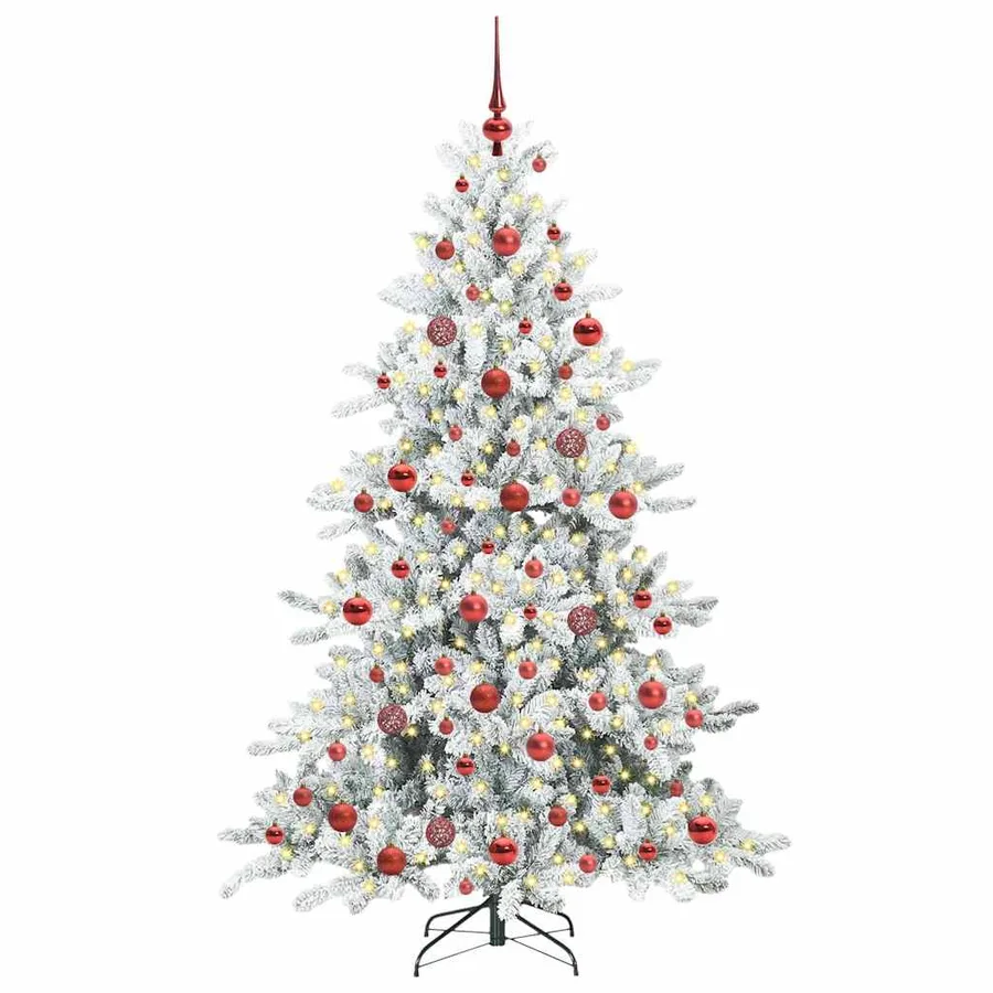 Sapin de Noël Artificiel à Branches Articulées Blanc 180 cm - 3