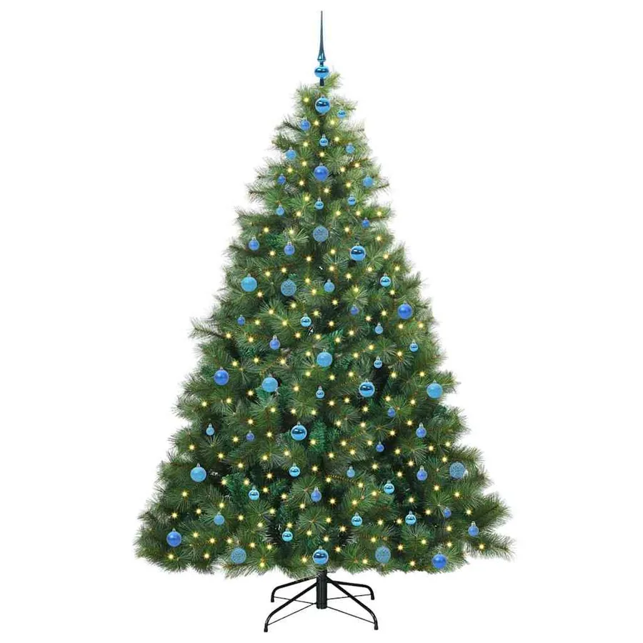 Sapin de Noël artificiel avec 300 LED Vert 210 cm PE et PVC - 3