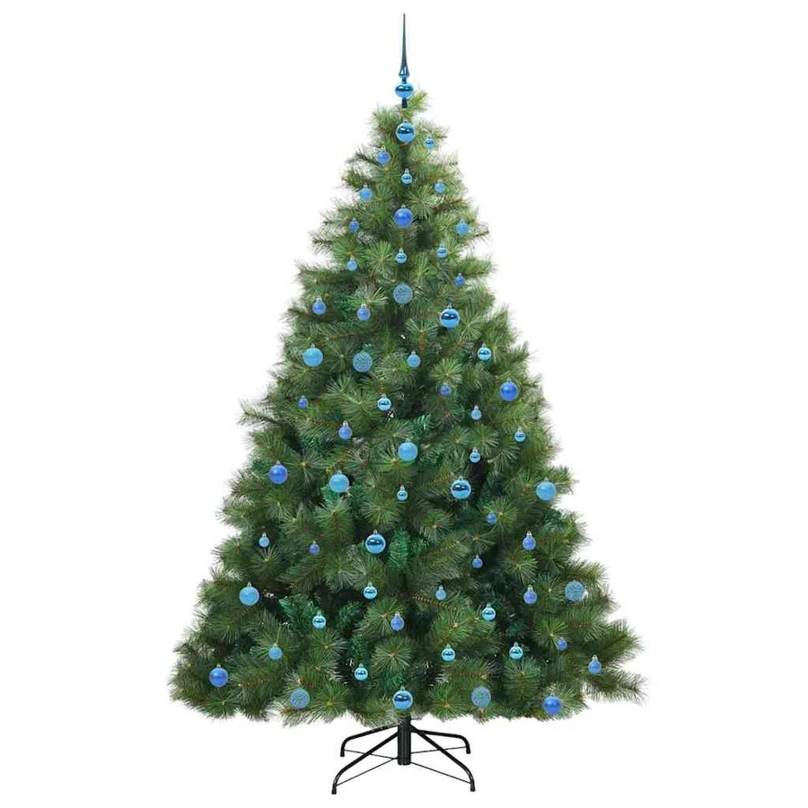 Sapin de Noël artificiel avec 300 LED Vert 210 cm PE et PVC - 4