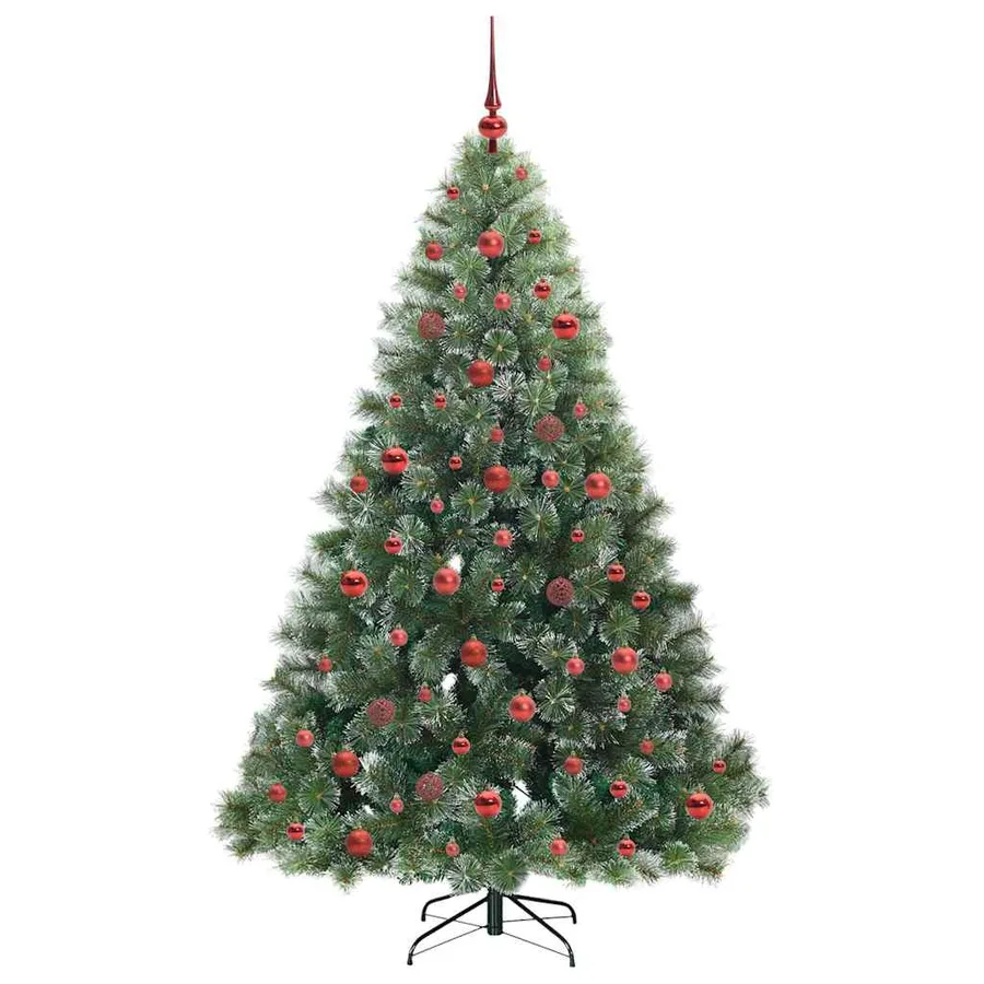 Sapin de Noël artificiel avec 300 LED Vert 180 cm PE et PVC - 4