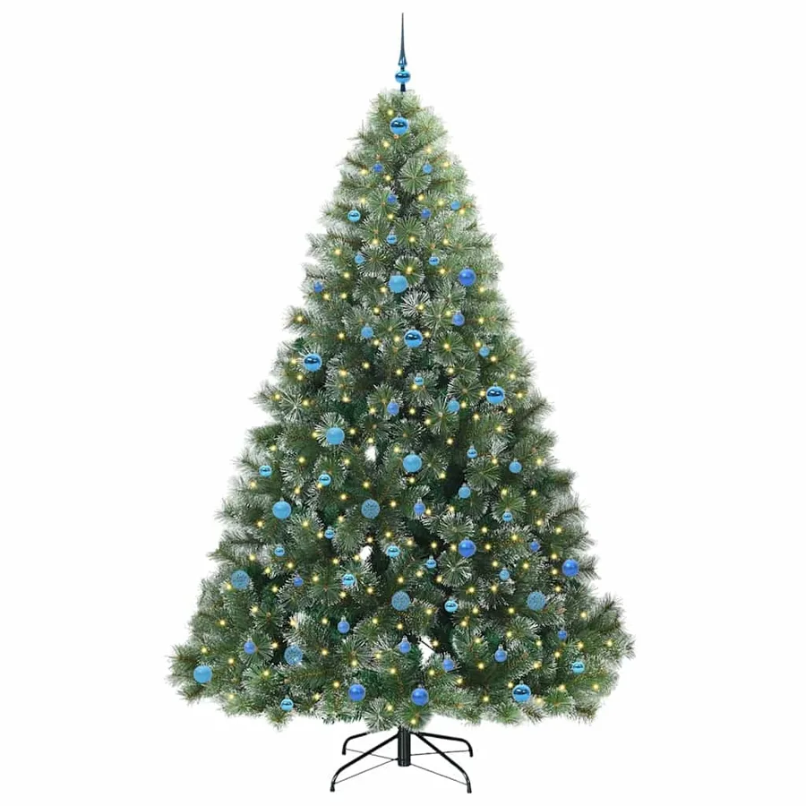 Sapin de Noël artificiel avec 300 LED Vert 240 cm PE et PVC - 3