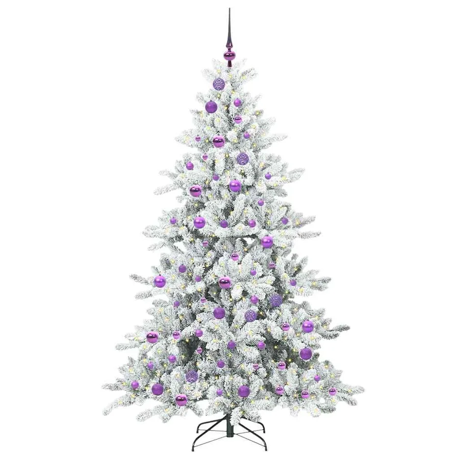 Sapin de Noël Artificiel à Branches Articulées Blanc 180 cm - 3