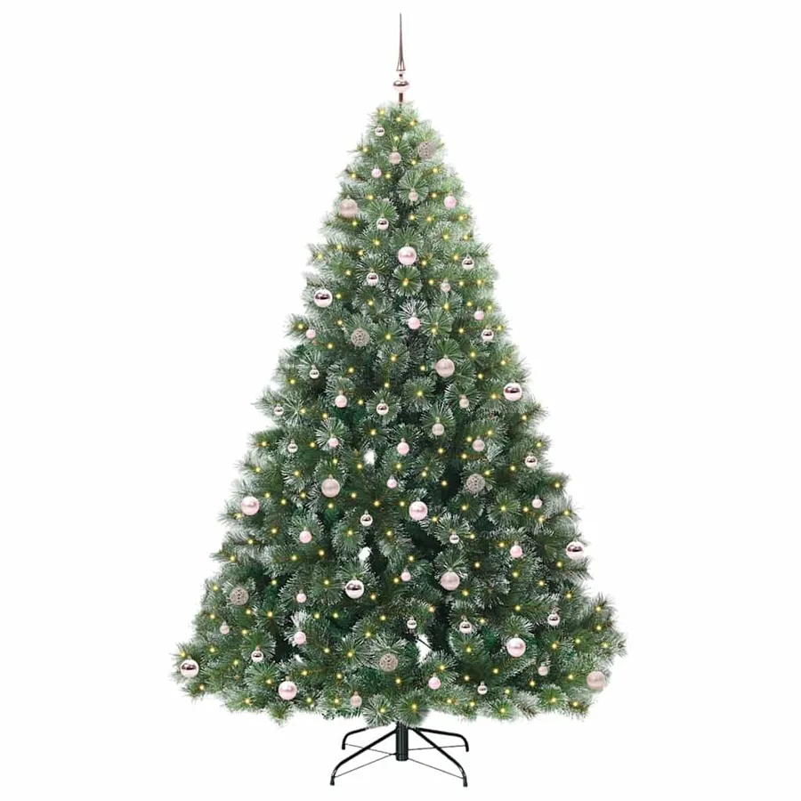 Sapin de Noël artificiel avec 300 LED Vert 240 cm PE et PVC - 3