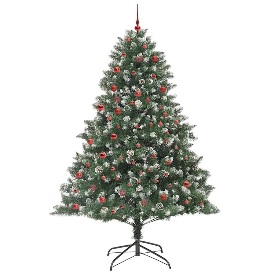 Sapin de Noël artificiel Vert 210 cm PVC, plastique et acier - 3