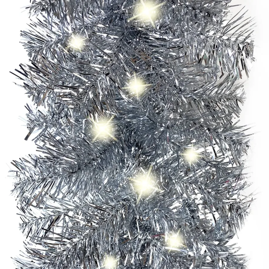 Guirlande de Noël avec lumières LED 20 m Argenté - 3