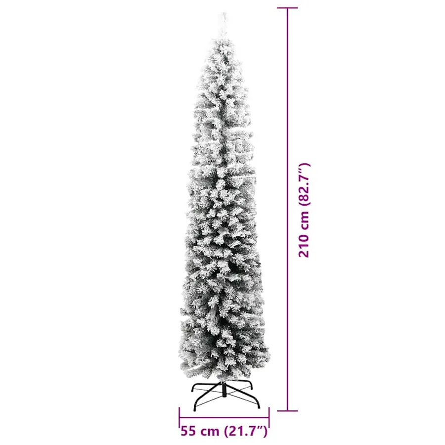 Sapin de Noël artificiel Vert 210 cm PVC et acier et plastique - 14