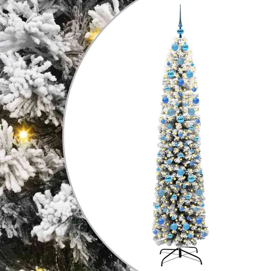 Sapin de Noël artificiel Vert 210 cm PVC et acier et plastique - 2