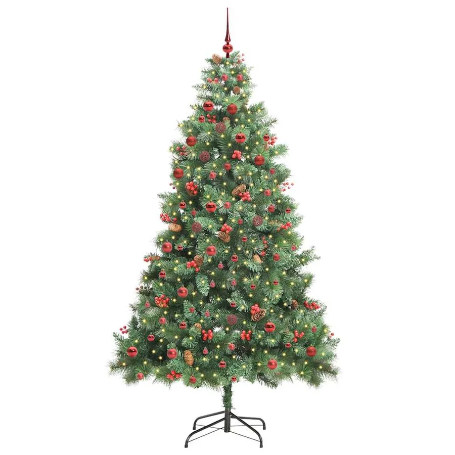 Sapin de Noël artificiel Vert 210 cm PVC et métal - 3