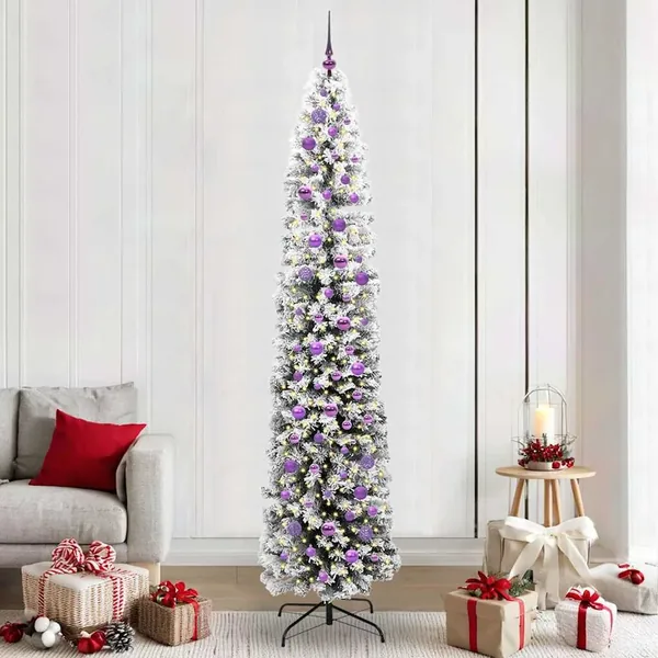 Sapin de Noël artificiel Vert 240 cm PVC et acier et plastique