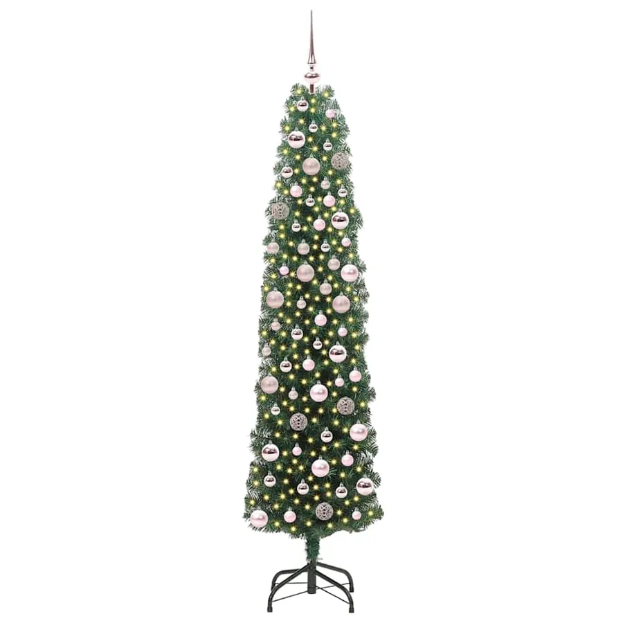 Sapin de Noël artificiel Vert 180 cm PVC et acier et plastique - 2