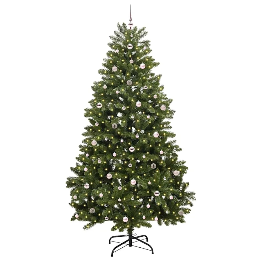 Sapin de Noël artificiel avec 300 LED Vert 270 cm PVC et métal - 3