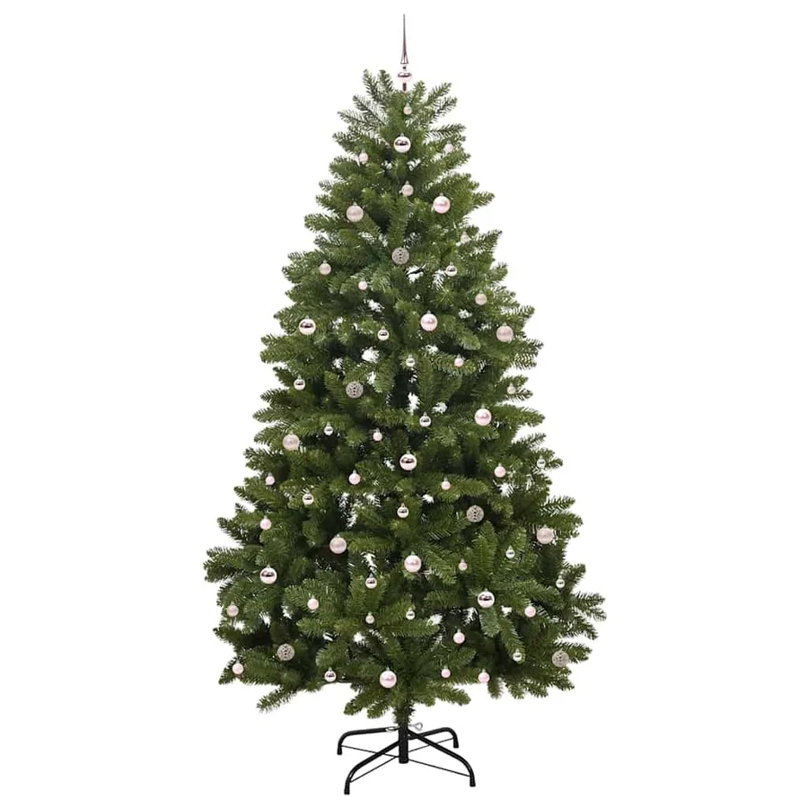 Sapin de Noël artificiel avec 300 LED Vert 270 cm PVC et métal - 4