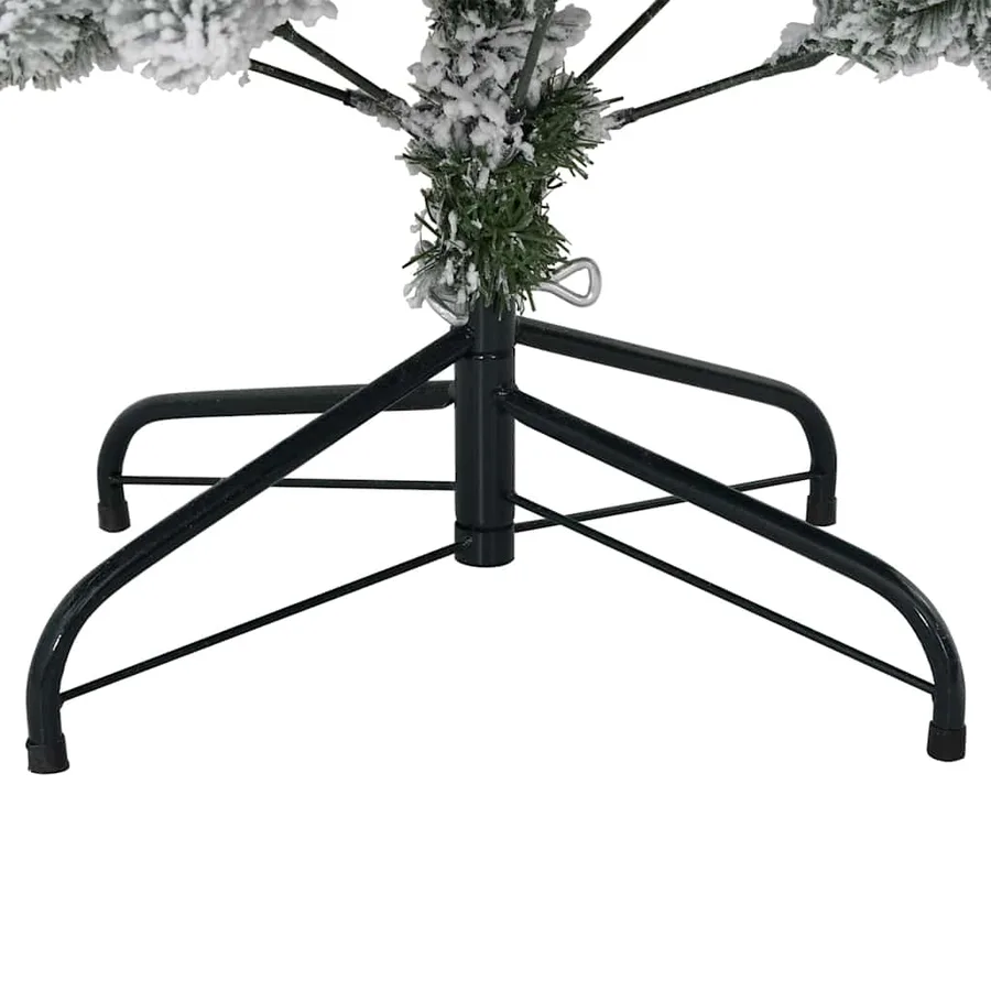 Sapin de Noël artificiel Vert et blanc 120 cm PVC et métal - 12