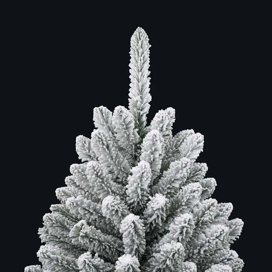 Sapin de Noël artificiel Vert et blanc 120 cm PVC et métal - 8