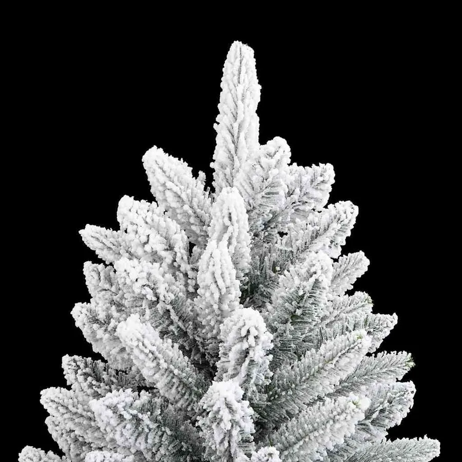 Sapin de Noël artificiel avec 150 LED avec support Blanc 120 cm - 11