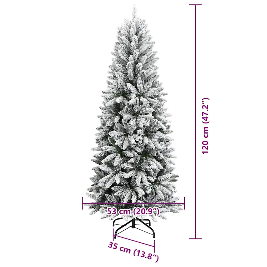 Sapin de Noël artificiel avec 150 LED avec support Blanc 120 cm - 16