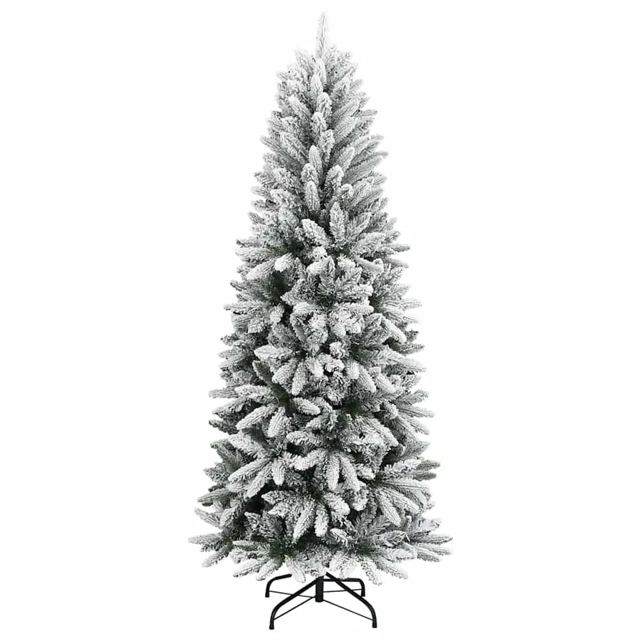 Sapin de Noël artificiel avec 150 LED avec support Blanc 120 cm - 5