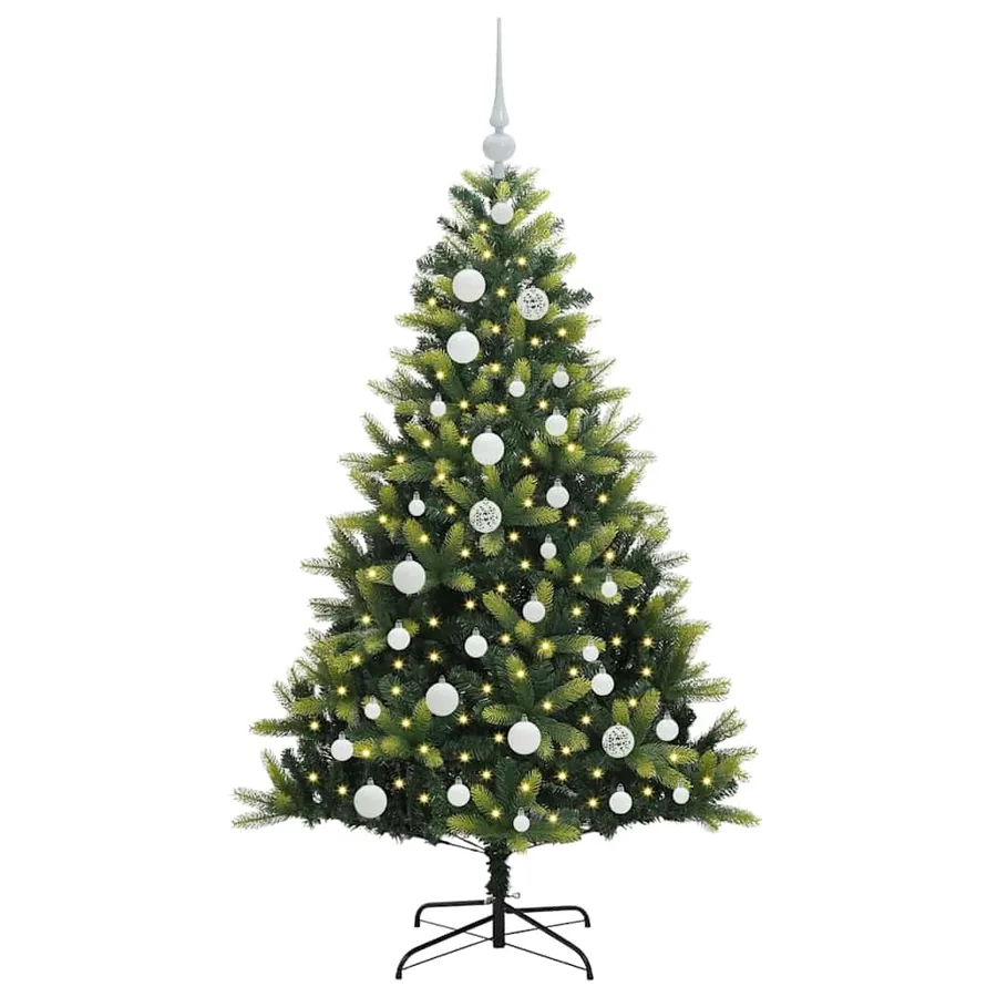 Arbre de Noël artificiel à charnières 150 LED Vert 120 cm - 3