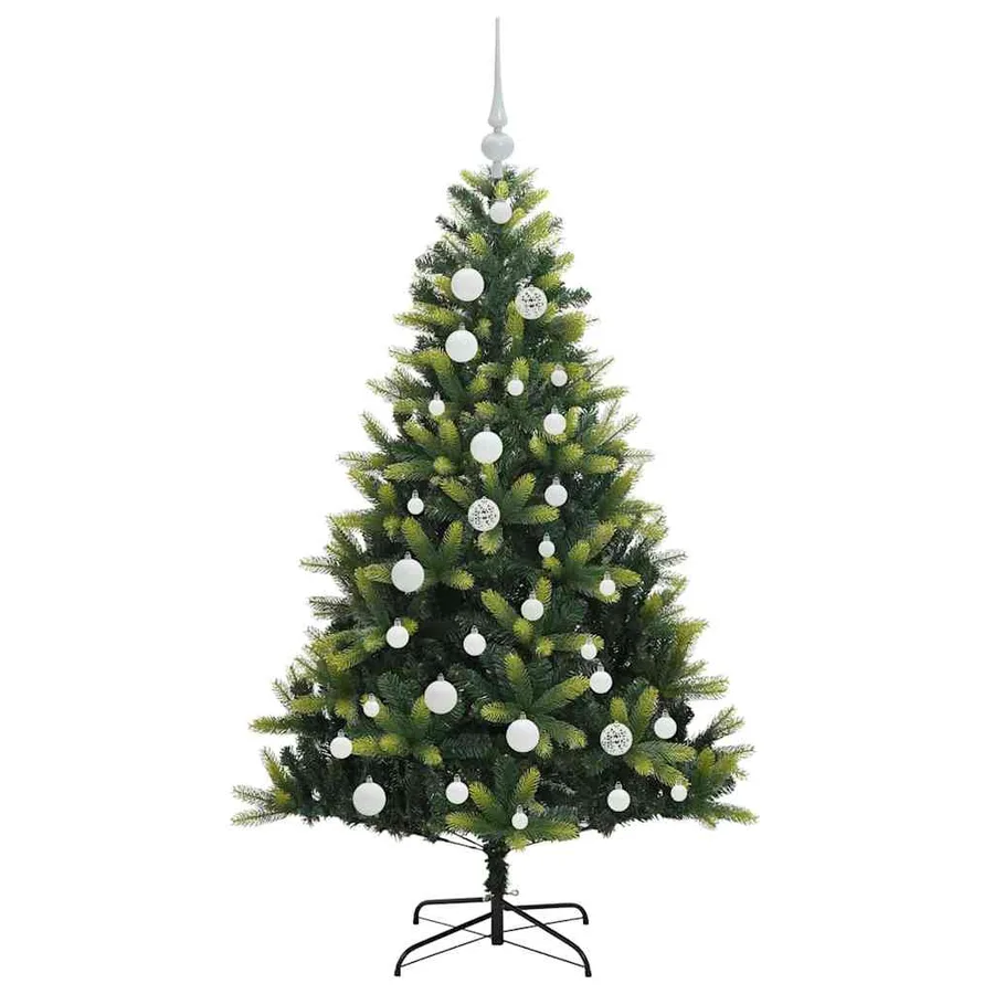 Arbre de Noël artificiel à charnières 150 LED Vert 120 cm - 4