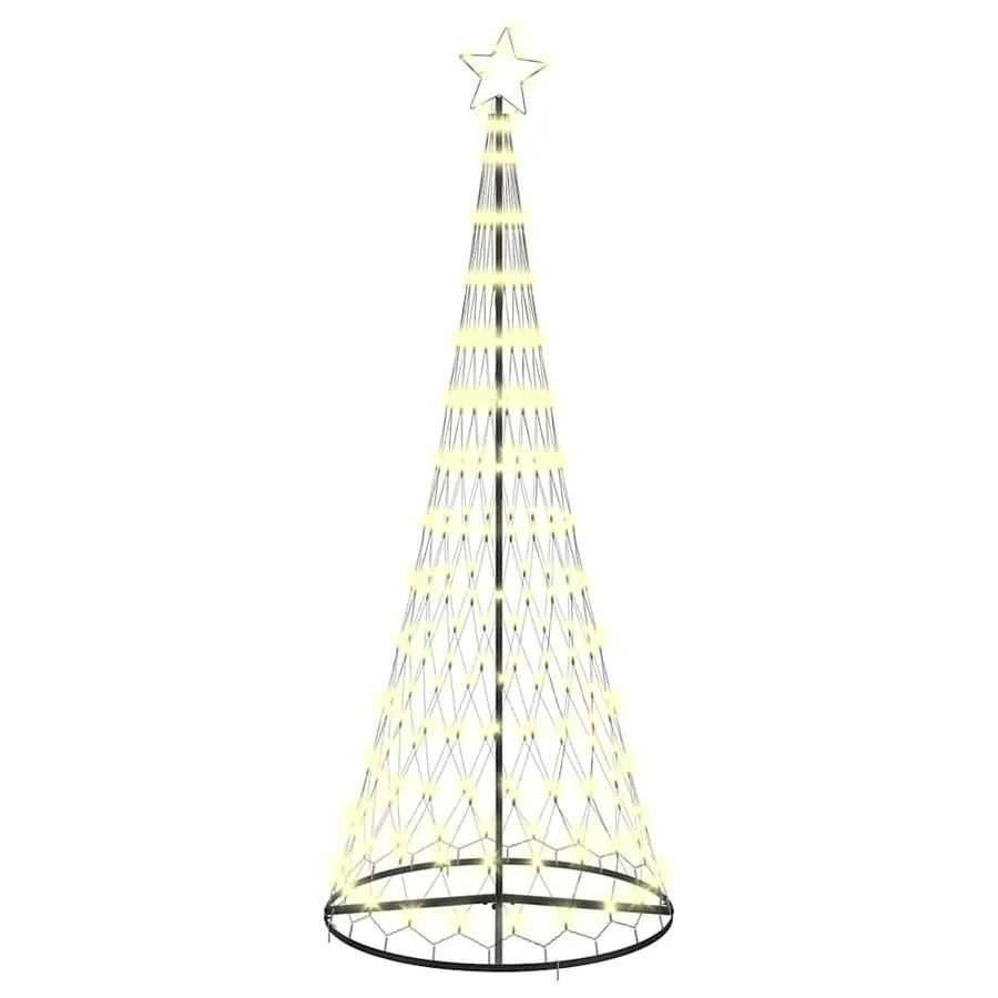 Arbre de Noël LED avec 295 LED Blanc chaud 250 cm Métal - 2