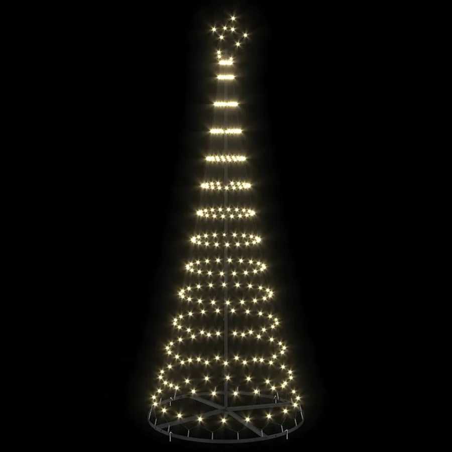 Arbre de Noël LED avec 295 LED Blanc chaud 250 cm Métal - 4