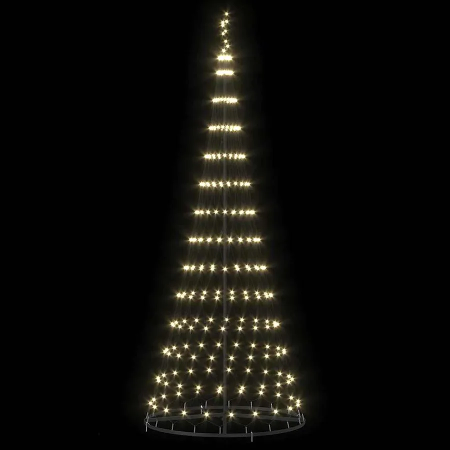 Arbre de Noël LED avec 295 LED Blanc chaud 250 cm Métal - 5