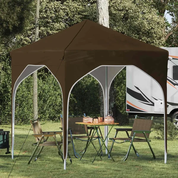 Tente de fête pop-up 194 x 194 x 245 cm Taupe