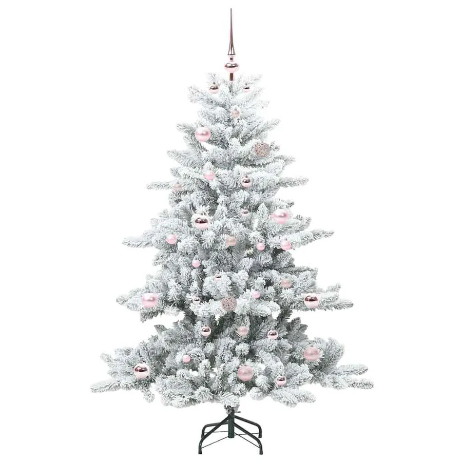 Sapin de Noël Artificiel à Branches Articulées Blanc 150 cm - 3