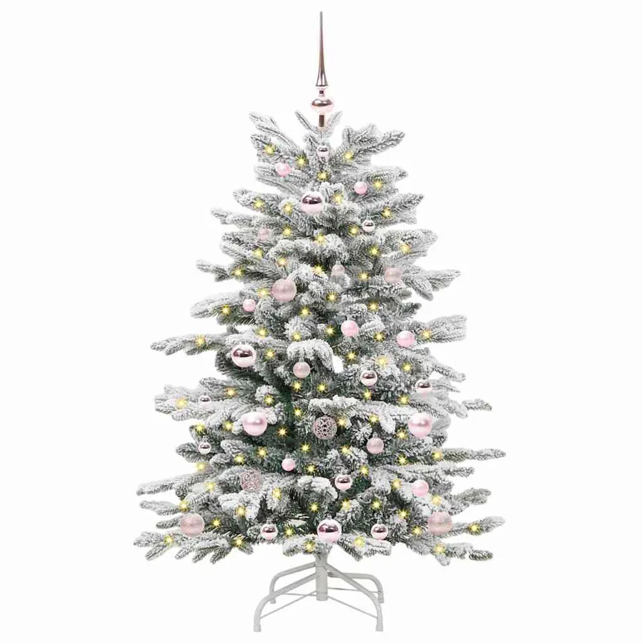 Sapin de Noël Artificiel à Branches Articulées Blanc 120 cm - 3