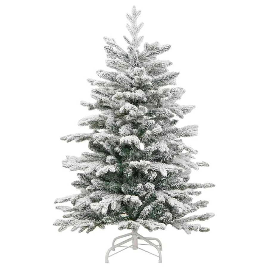 Sapin de Noël Artificiel à Branches Articulées Blanc 120 cm - 5