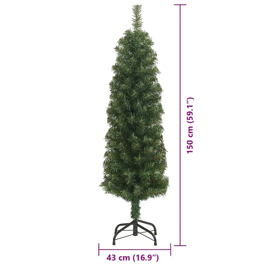 Sapin de Noël artificiel Vert 150 cm PVC et acier et plastique - 13