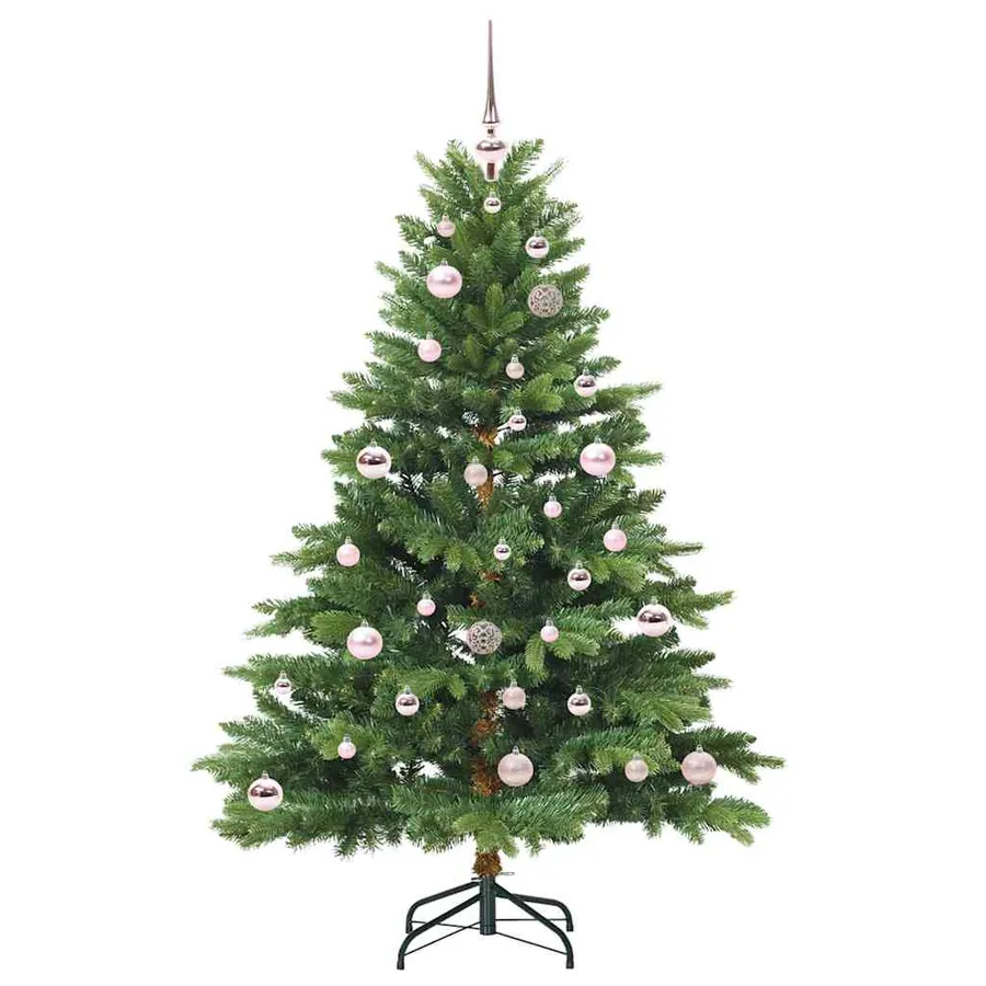 Sapin de Noël artificiel avec 150 LED Vert 150 cm PE et PVC - 3