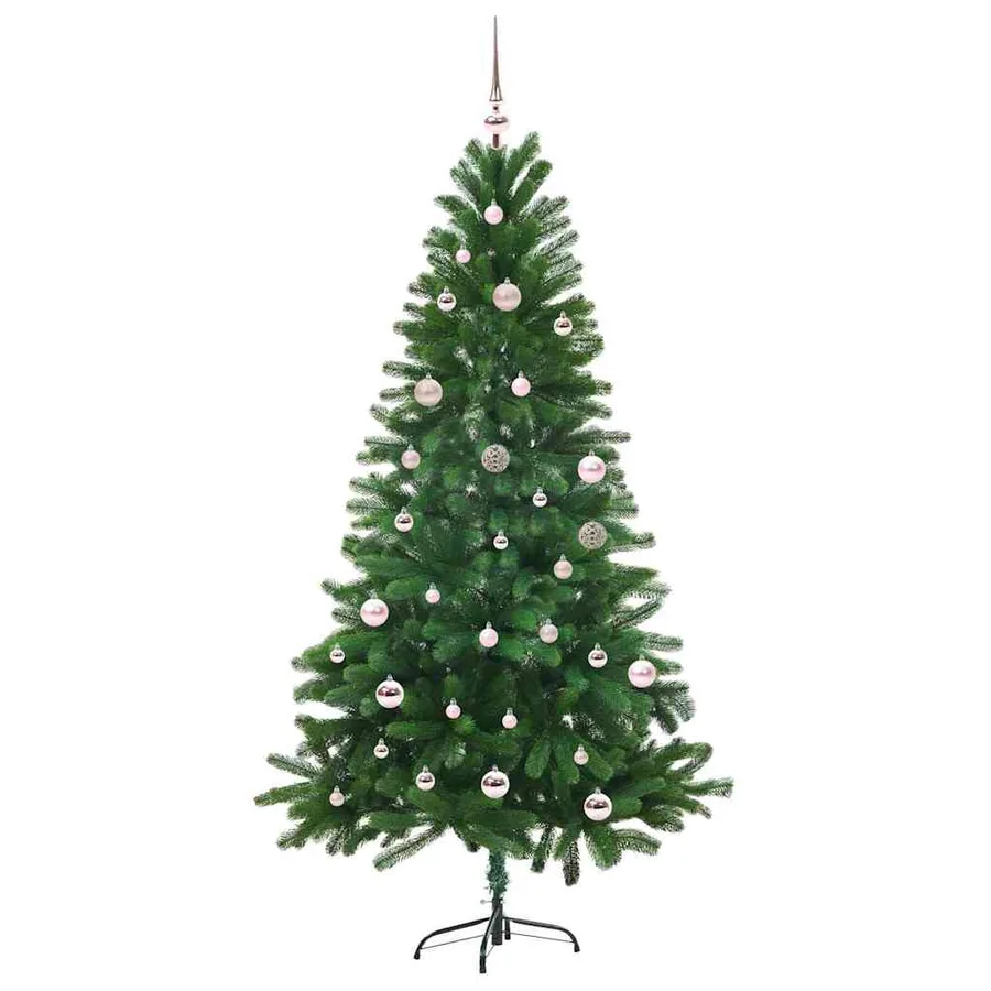 Sapin de Noël avec 150 LED avec support Vert 150 cm PE - 3