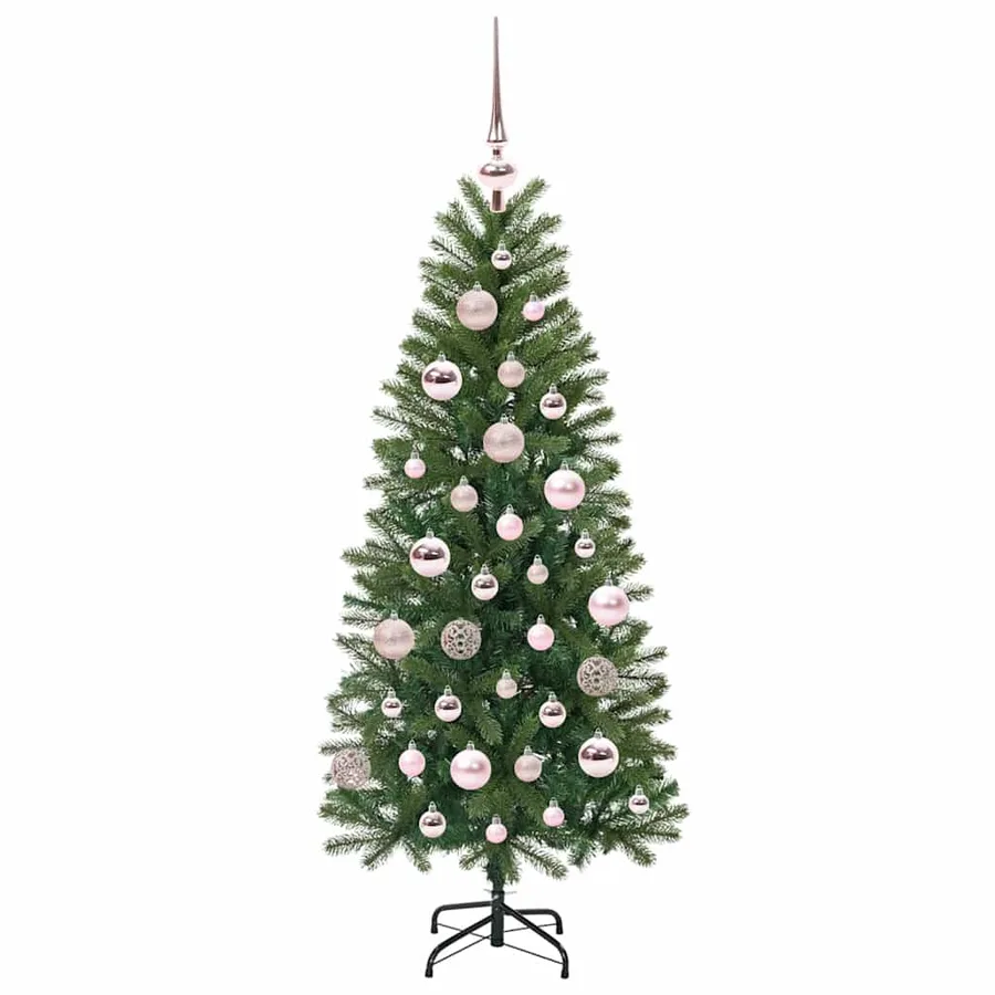 Sapin de Noël artificiel avec 150 LED Vert 120 cm PE et PVC - 4