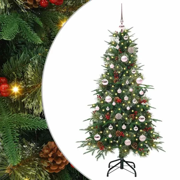 Sapin de Noël Artificiel à Branches Articulées Vert 150 cm