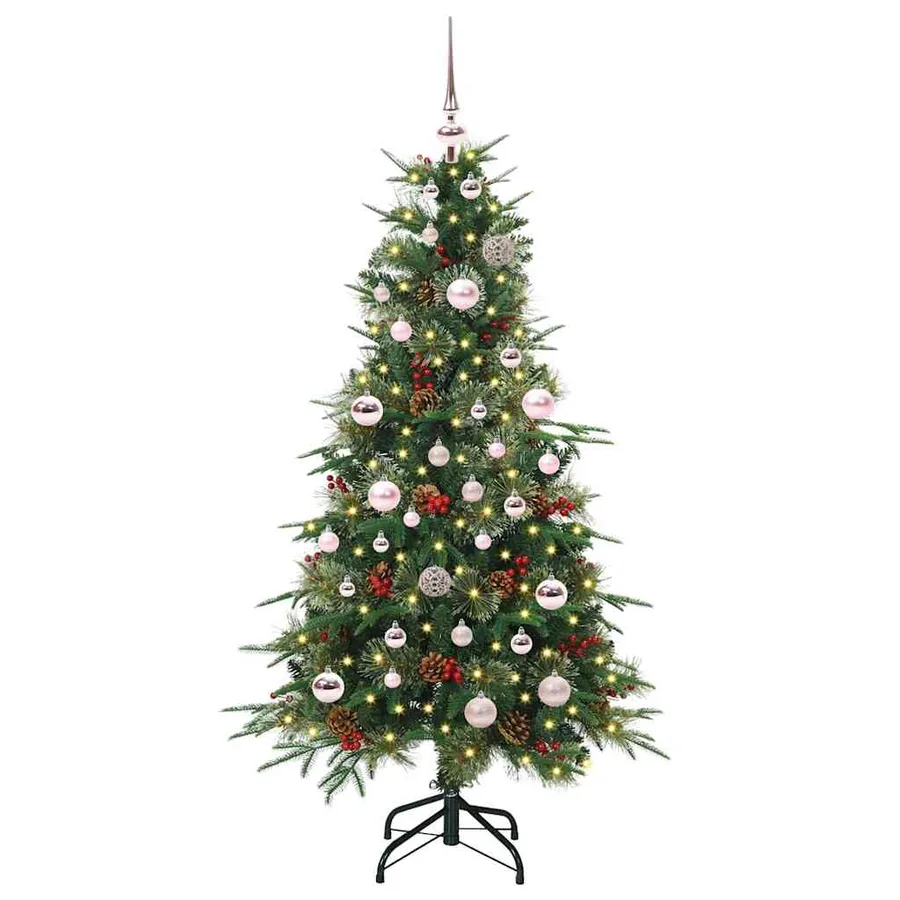 Sapin de Noël Artificiel à Branches Articulées Vert 150 cm - 2