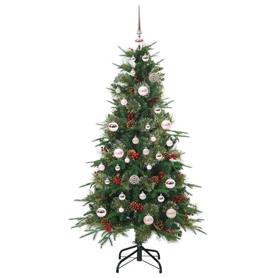 Sapin de Noël Artificiel à Branches Articulées Vert 150 cm - 3