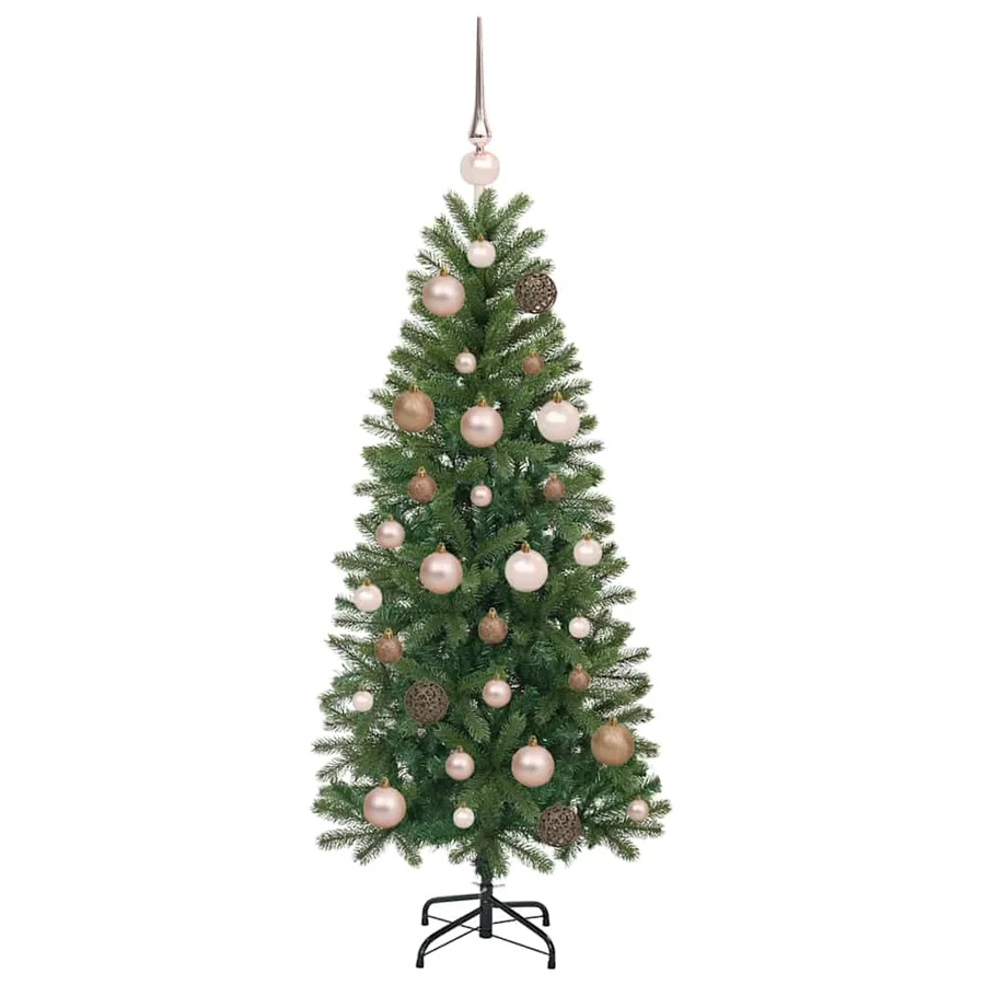 Sapin de Noël artificiel avec 150 LED Vert 120 cm PE et PVC - 4
