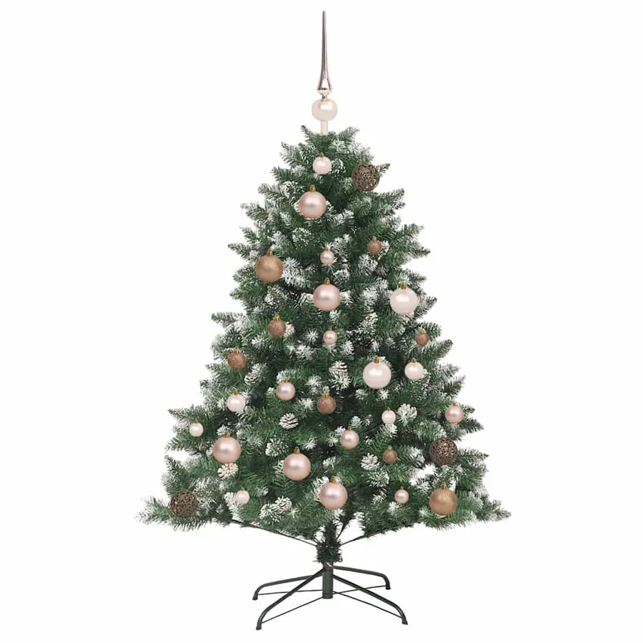 Sapin de Noël artificiel Vert 120 cm PVC, plastique et acier - 4