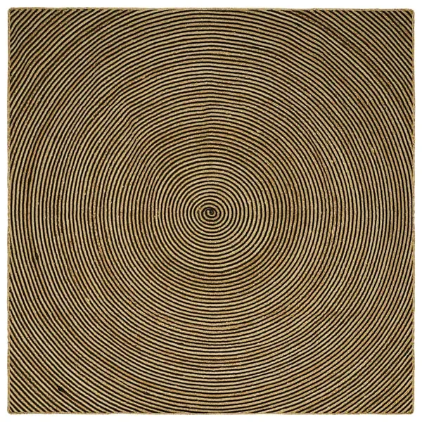 Tapis de surface Noir 200 x 200 cm Jute